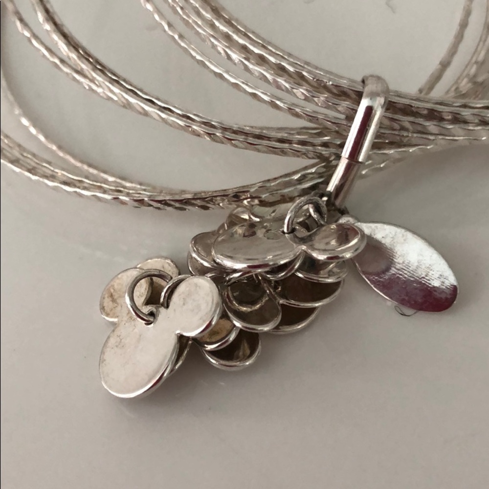 SILVER DISNEY MICKEY MOUSE BANGLES - Picture 7 of 8